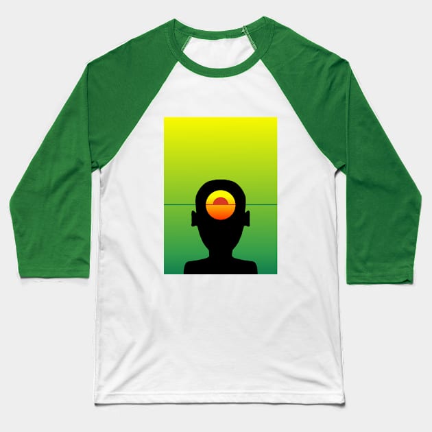 Sun Head Baseball T-Shirt by Soth Studio